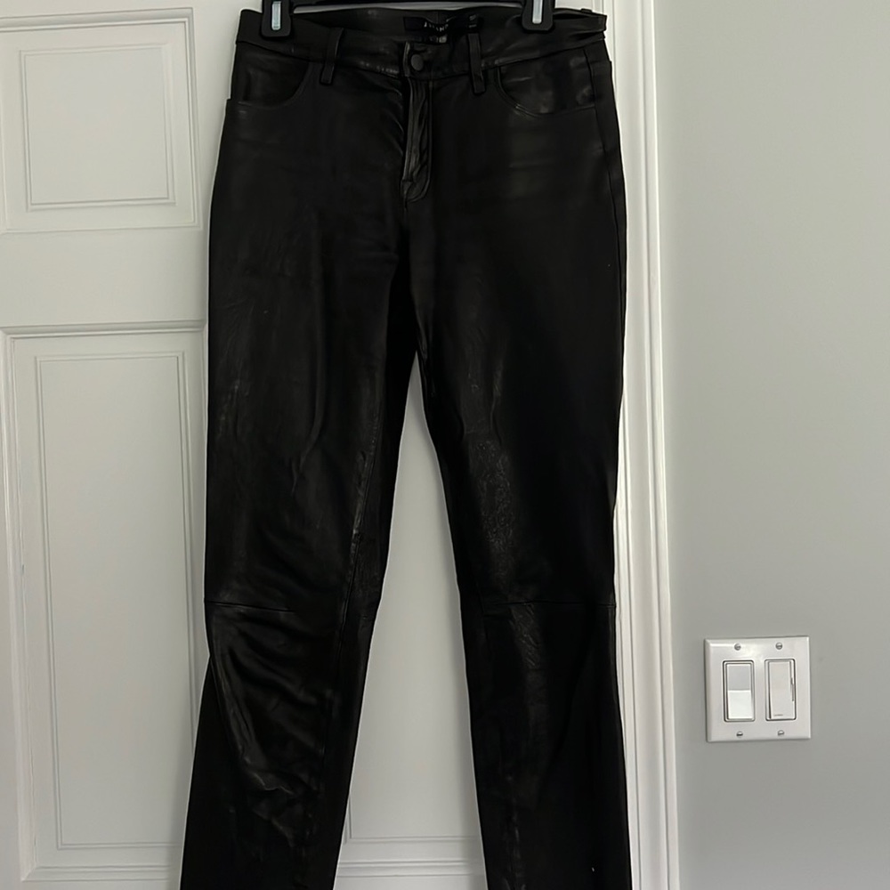 JBrand Leather Jeans